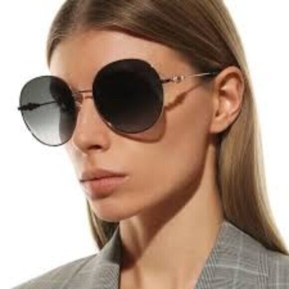 🕶️ New Jimmy Choo BIRDIE/S 006J Sunglasses - Gold/Havana Frame, Brown Lenses